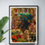 West African Headscarf Portrait, Giclée Wall Art, thumbnail 2 of 11