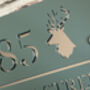 Personalised Stag Design House Acrylic Number Sign, thumbnail 7 of 11