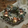Evergreen Candle Holder Wreath Centerpiece, thumbnail 1 of 6