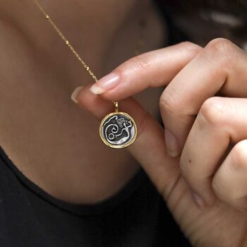 Gold Plated Sterling Silver Mermaid Necklace, 2 of 12