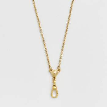 Gold Love Heart Clasp Chain Necklace, 4 of 8