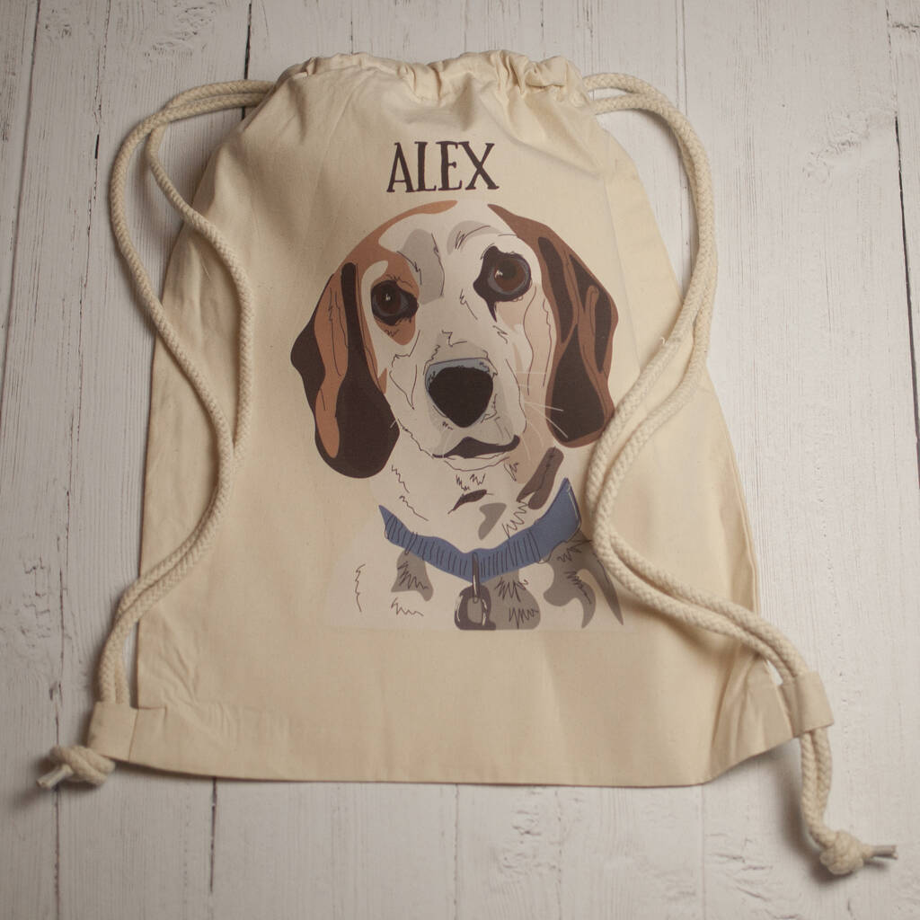 personalised dog ruckensacark