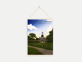 Wimbledon Common Travel Poster Art Print, 6 of 8