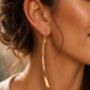 Sword Silver Long Drop Earrings, thumbnail 5 of 8