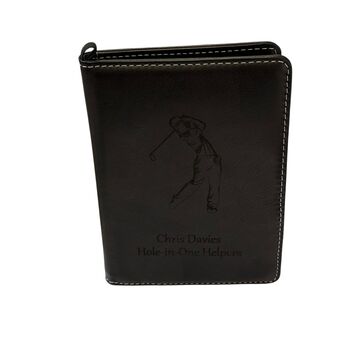 Personalised Leather Golf Scorecard, 4 of 12
