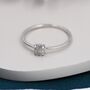 Sterling Silver Genuine Labradorite Stone Ring, thumbnail 4 of 10