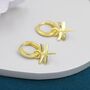 Sterling Silver Dragonfly Huggie Hoops, thumbnail 4 of 12