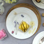 Fine Bone China Bee And Spring Flowers Cake Plate, thumbnail 3 of 12
