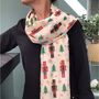 Christmas Nutcracker Scarf In Personalised Gift Box, thumbnail 1 of 5