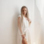 Satin Pearl Bridal Robe Bride Robe, thumbnail 9 of 9