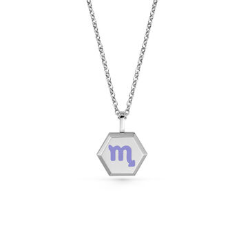 Scorpio Zodiac Glowing Pendant Necklace With Uv Keyring Torch, 9 of 12