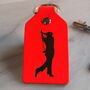 Golf Key Ring In Leather, thumbnail 2 of 12