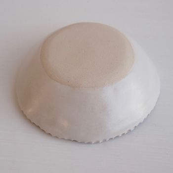 Handmade Round Ceramic Wedding Love Ring Dish, 6 of 6