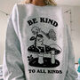 'Be Kind To All Kinds' Cottagecore Frog Sweatshirt, thumbnail 2 of 5
