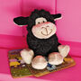 Happy Easter Black Sheep Soft Toy + Card + Pop Up Box, thumbnail 3 of 7