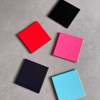 Personalised Roman Numerals Leather Coaster – Special Date Gift, 7 of 7