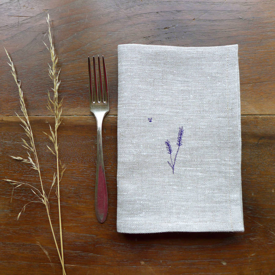 Download embroidered lavender napkins by charlotte macey ...