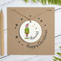 Personalised Elf Tree Decoration Christmas Card, thumbnail 1 of 6