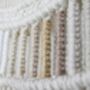 Large Macrame Wall Hanging: 'Dunes' Brown Ombre Fiber Art, thumbnail 7 of 7