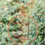 Rusty Metal Abstract Hanging Bird Feeder, thumbnail 2 of 3