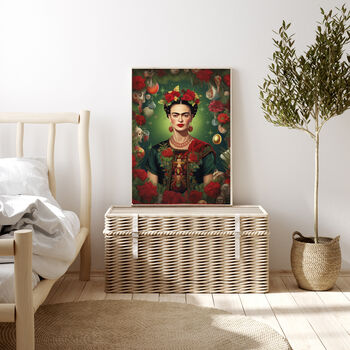 Frida Kahlo Flowers Art Print, 3 of 3