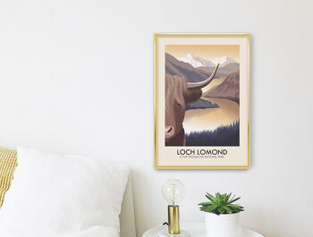 Loch Lomond National Park Travel Poster Art Print, 3 of 8