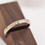 Adjustable Gold Inlay Sterling Silver Ring, thumbnail 7 of 11