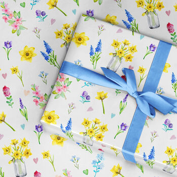 Spring Flower Wrapping Paper Roll Or Folded, 2 of 3