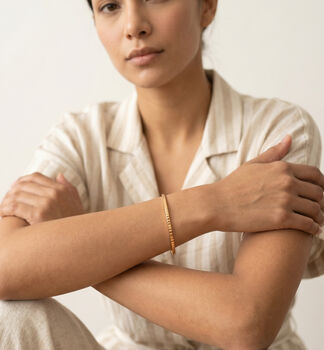 Shikaku 18 K Gold Plated Bangle, 2 of 5