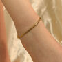 Golden Brass Braided Slim Foot Indian Payal Anklet, thumbnail 1 of 5