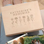 Personalised Birth Flower Memory Box Birthday Gift For Gran, thumbnail 1 of 12