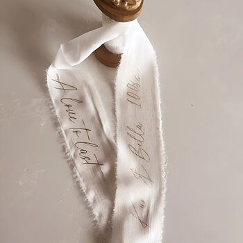 Personalised Bridal Bouquet Ribbon, 2 of 5