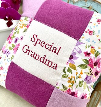Special Grandma Cushion   Pink And Purple, 4 of 7