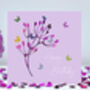Butterfly Birthday Collection Of Five Flower Bud Cards, thumbnail 3 of 12