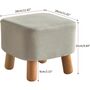 Wooden Footstool Ottoman Pouffe Padded Stool Chair, thumbnail 11 of 12