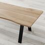 Trent Natural Solid Wood Dining Table, thumbnail 4 of 7