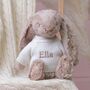 Personalised Blossom Beige Bunny Soft Toy, thumbnail 1 of 8