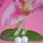White Lily Of The Valley Dangle Earrings Base Metal Stainless Steel, thumbnail 7 of 9