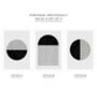 Set Of Three Abstract Black And White Prints, thumbnail 2 of 6