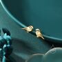 Sterling Silver Tiny Sparrow Bird Stud Earrings Earrings, thumbnail 7 of 12