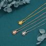 Sterling Silver Tiny Stag Beetle Pendant Necklace, thumbnail 2 of 12