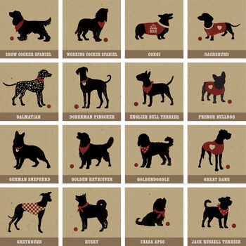 Gift For Dad 'Personalised Cat Or Dog Breed Print', 9 of 12