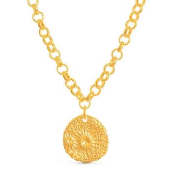 Celestial Sun Pendant Statement Necklace, 5 of 5