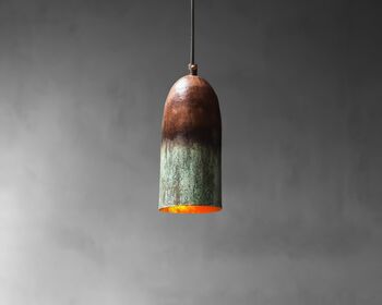 Oxidised Copper Pendant Light, 4 of 4