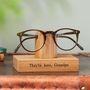 Solid Oak Personalised Glasses Stand, thumbnail 2 of 12