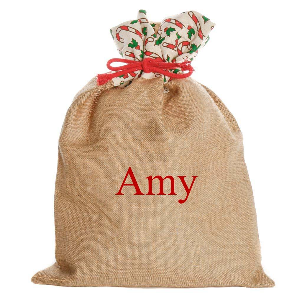 hessian christmas bolsas