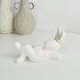 Laid Back Bunny Ring Stand, thumbnail 3 of 5