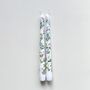 Hand Painted Wildflower White Taper Candles, thumbnail 6 of 7