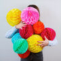 Colourful Honeycomb Set Party Decorations, thumbnail 2 of 5