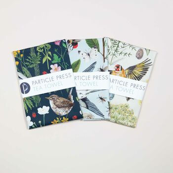 Tea Towel And Recipe Cards Gift Box Garden Birds, 3 of 7